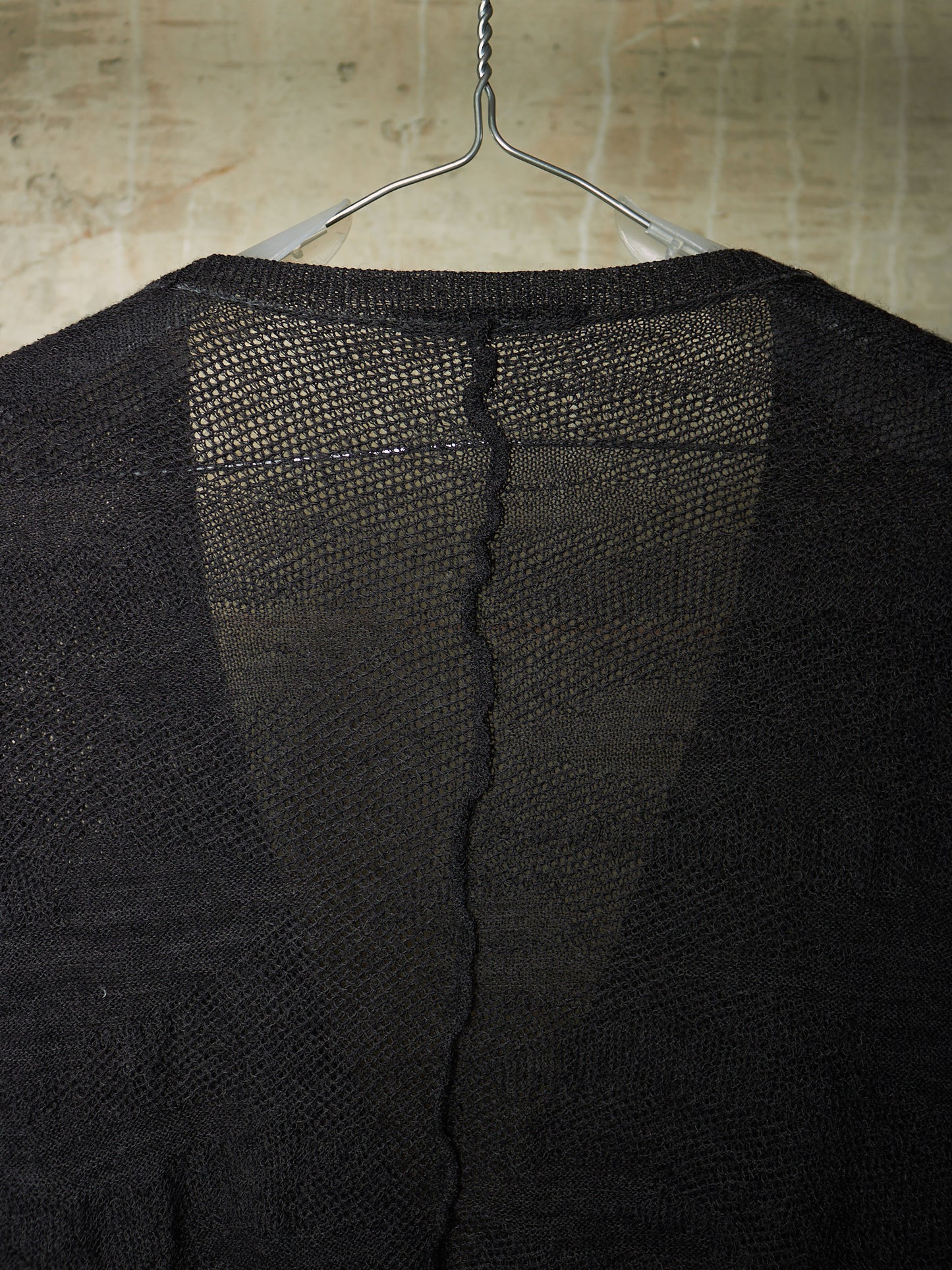 *SAMPLE* The Viridi-Anne AW11 Charcoal Grey Wool Linen Knit Cardigan
