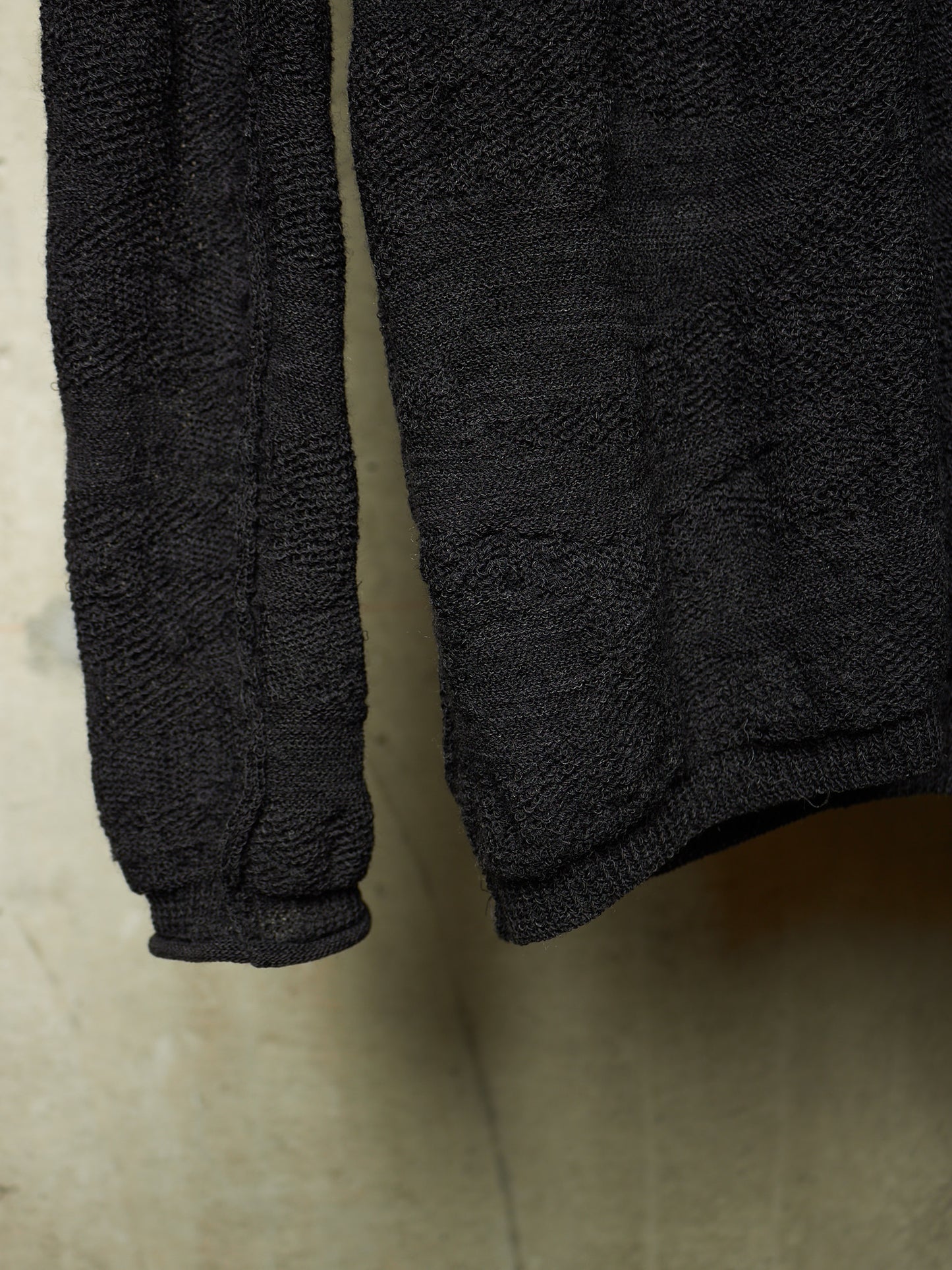 *SAMPLE* The Viridi-Anne AW11 Charcoal Grey Wool Linen Knit Cardigan