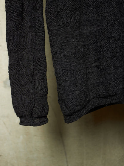 *SAMPLE* The Viridi-Anne AW11 Charcoal Grey Wool Linen Knit Cardigan