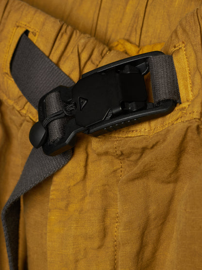The Viridi-Anne SS22 Mustard Yellow Cargo Utility Jogger Pants