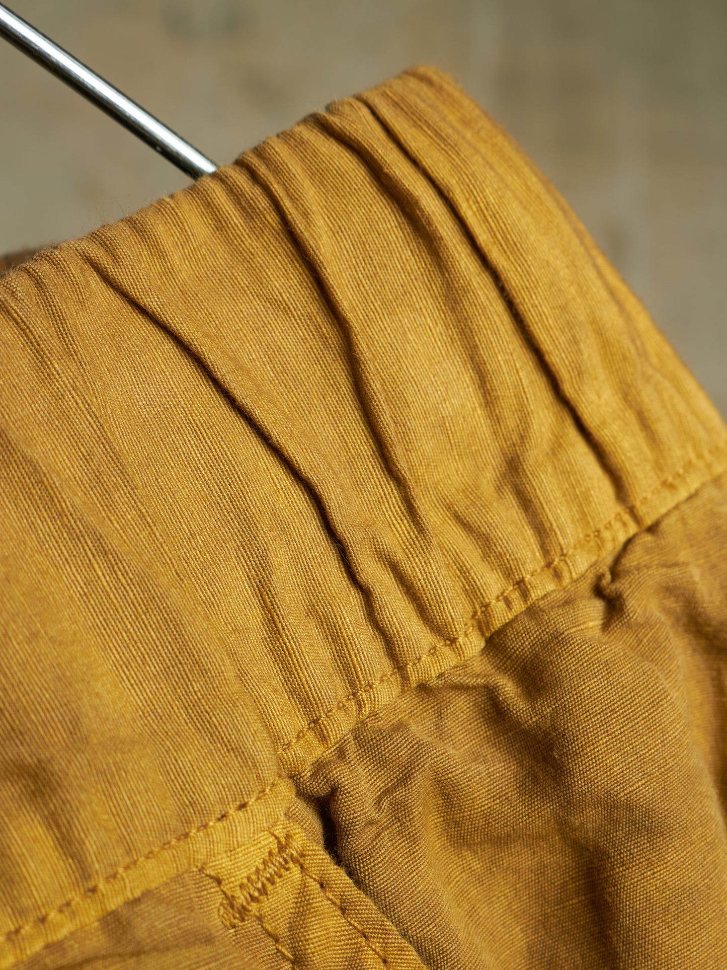 The Viridi-Anne SS22 Mustard Yellow Cargo Utility Jogger Pants