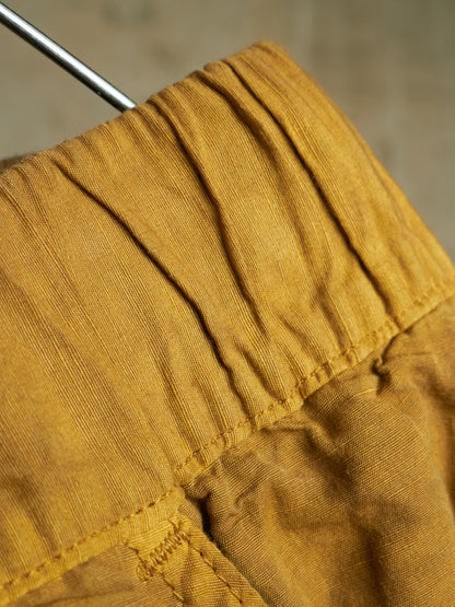 The Viridi-Anne SS22 Mustard Yellow Cargo Utility Jogger Pants