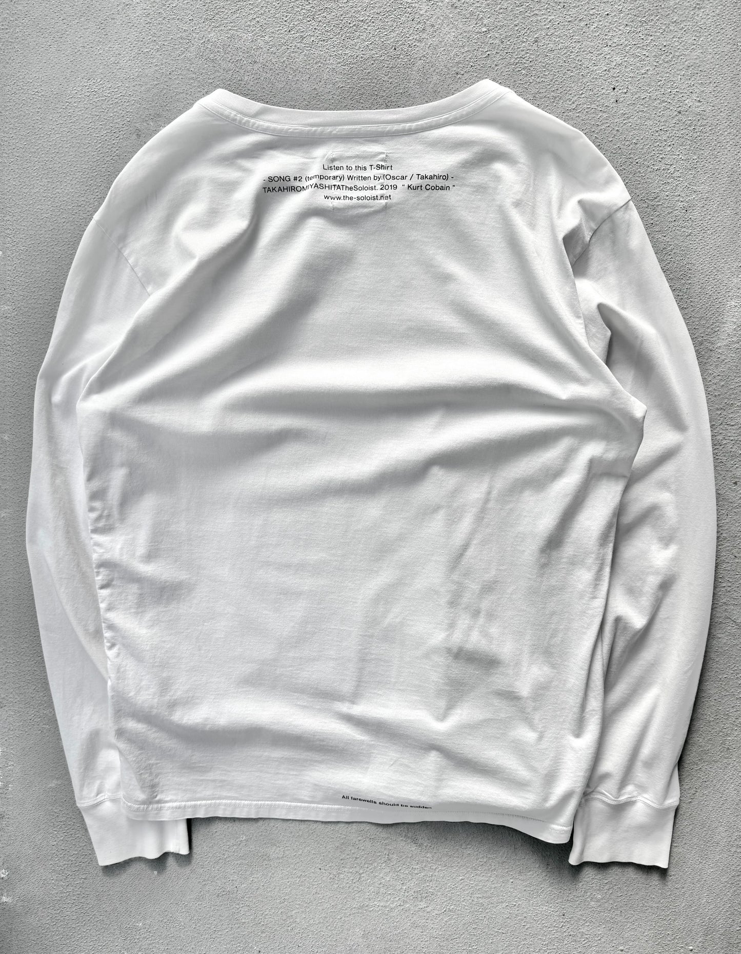 TakahiroMiyashita TheSoloist. SS19 Kurt Cobain Graphic Long-sleeves