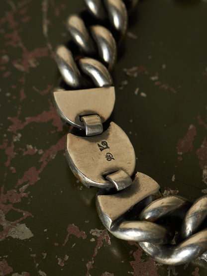 WERKSTATT:MÜNCHEN 2010s .925 Silver Heavy Curb Chain Link Bracelet (Older Model)