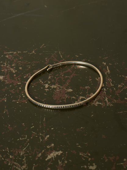 WERKSTATT:MÜNCHEN 'M2640SITR' .925 Silver Trace Hook Bangle (Older Model)
