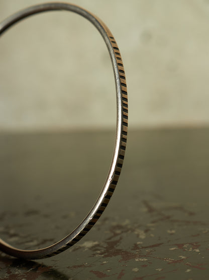 WERKSTATT:MÜNCHEN 'M2640SITR' .925 Silver Trace Hook Bangle (Older Model)