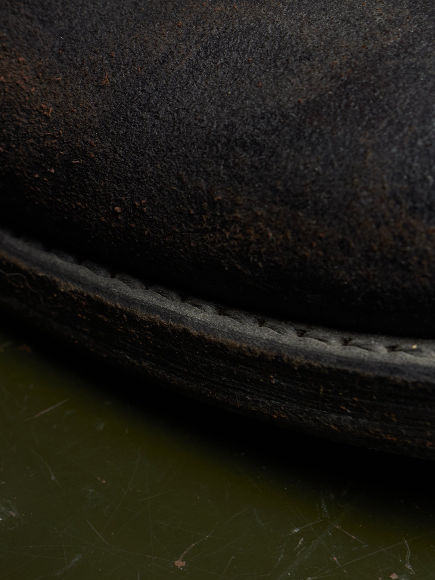 wjk by Jun Hashimoto 00s Dark Brown Reverse Cow Leather Back Zip Boots