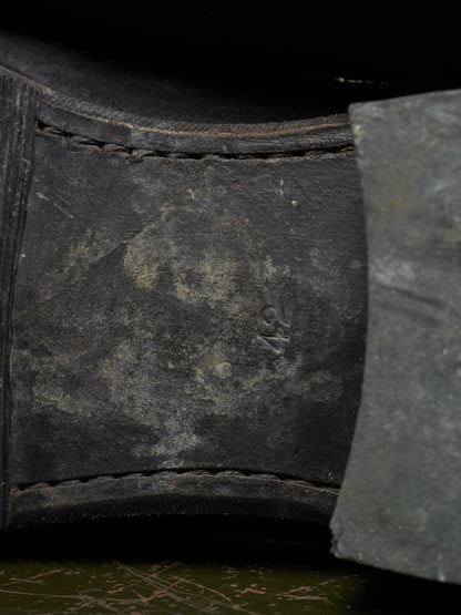 wjk by Jun Hashimoto 00s Dark Brown Reverse Cow Leather Back Zip Boots