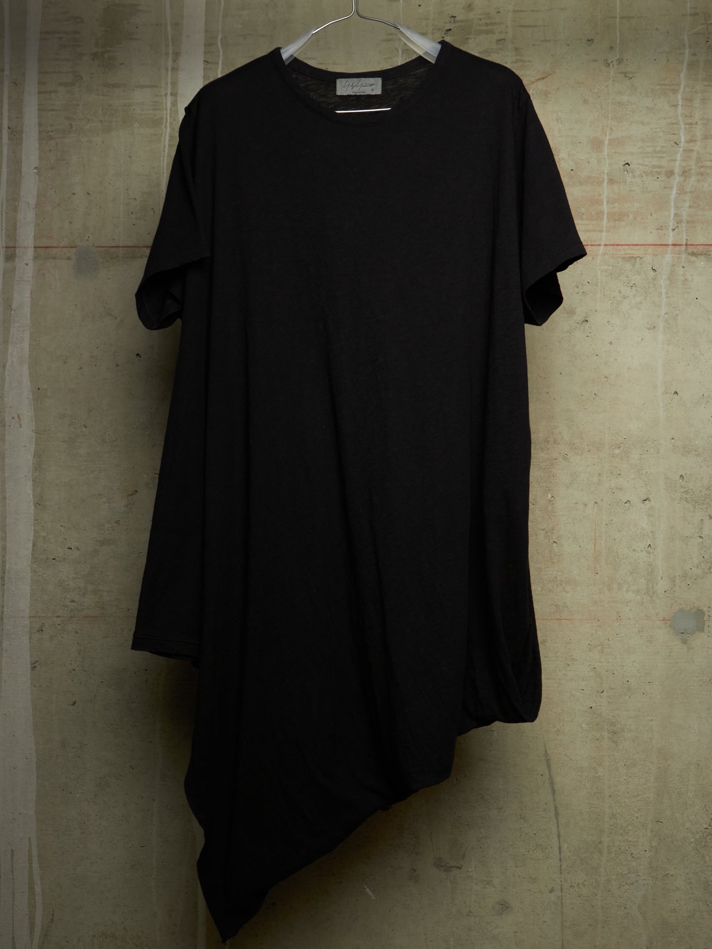 Yohji Yamamoto POUR HOMME AW17 Oversized Asymmetrical Drape T-Shirt