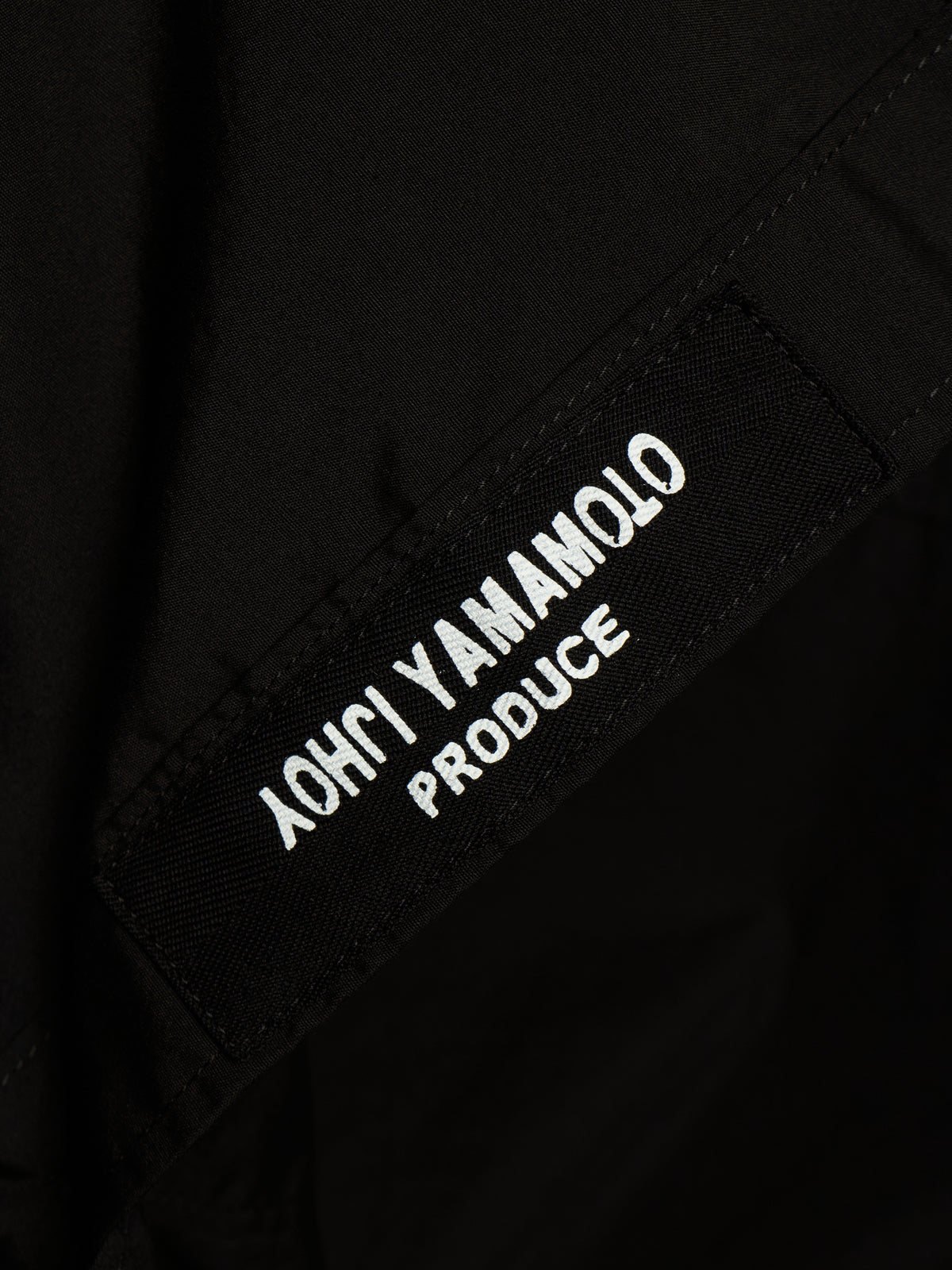 Yohji Yamamoto POUR HOMME AW25 Black Cotton Broadcloth Classic Big Shirt