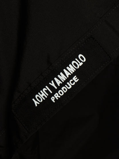 Yohji Yamamoto POUR HOMME AW25 Black Cotton Broadcloth Classic Big Shirt