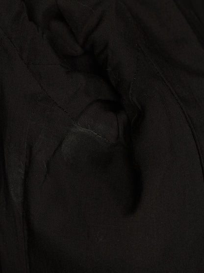 Yohji Yamamoto POUR HOMME AW25 Black Wool Army Gabardine Peak Lapel Oversized Blazer