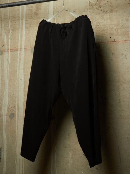 Yohji Yamamoto POUR HOMME AW25 Triacetate Poly Tuxedo Classic Drawstring Trousers