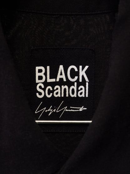 Yohji Yamamoto POUR HOMME BLACK Scandal SS19 Oversized Japanese Newspaper Print Shirt