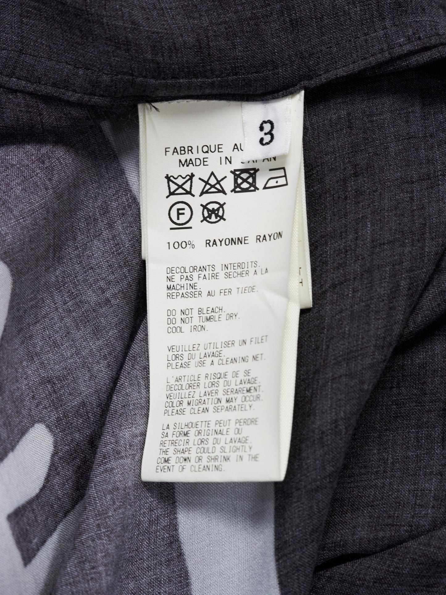 Yohji Yamamoto POUR HOMME BLACK Scandal SS19 Oversized Japanese Newspaper Print Shirt