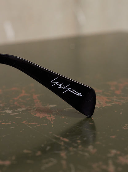 Yohji Yamamoto 'YY5006' CAT3 Gold Toned Black Acetate Rose Tinted Sunglasses