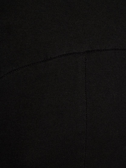 Zam Barrett 2010s Black Striped Rolled Edge Cotton Jersey Raglan T-shirt