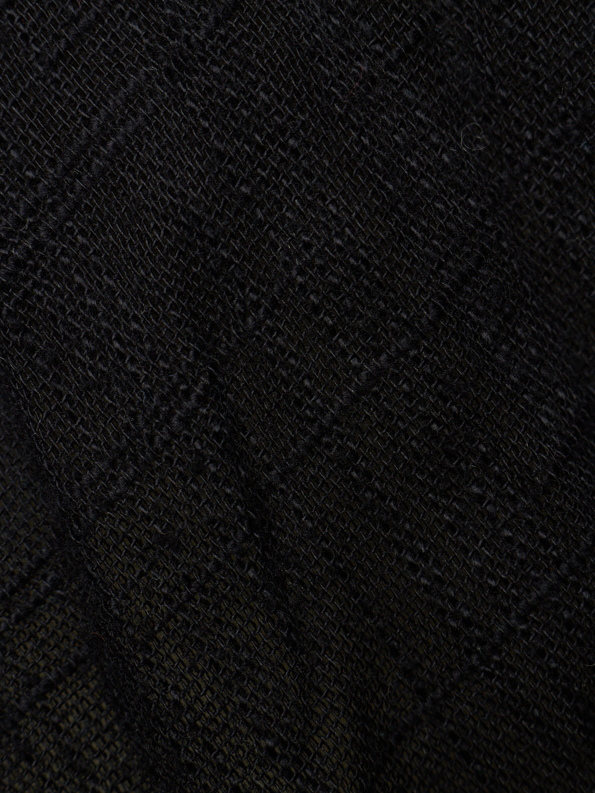 Zam Barrett 2010s Navy Lightweight Woven Cotton Frayed Edge Scarf