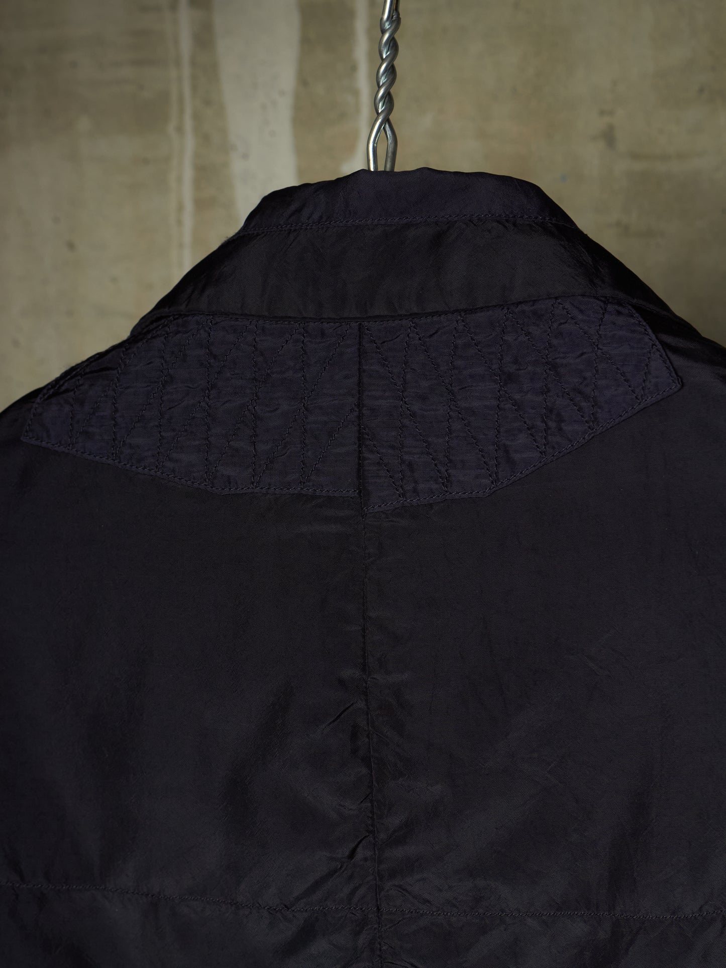 ZIGGY CHEN SS16 Black Dark Navy Panelled Unlined Curpo Blazer