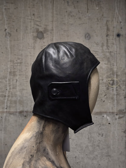 DEEPTI Collection °025-026 'LA–175R RAF-98' Padded One-piece Horse Leather Aviator Hat