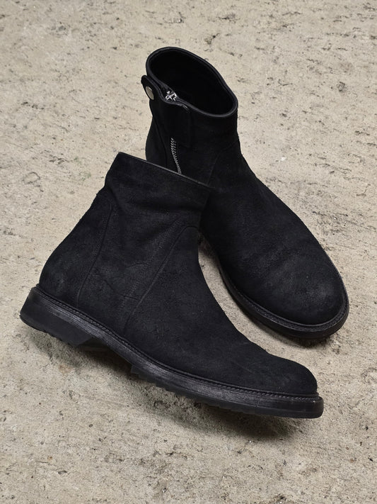 Rick Owens SS17 "WALRUS" Goodyear Flex Reverse Cow Leather Creeper Boots