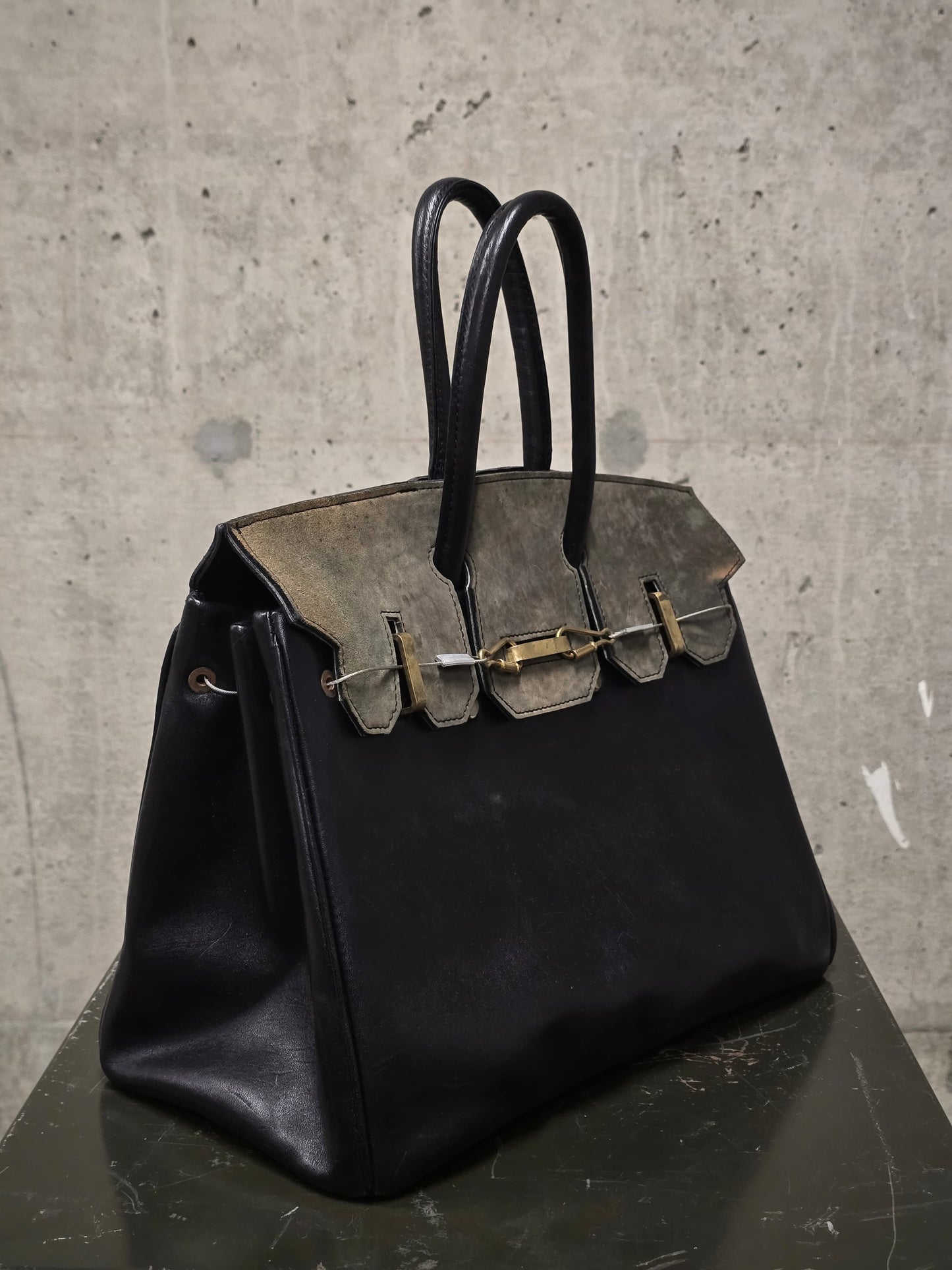 ierib SS22 Exclusive Smooth Horse + Marble Cordovan Leather 'Bark Bag #35'