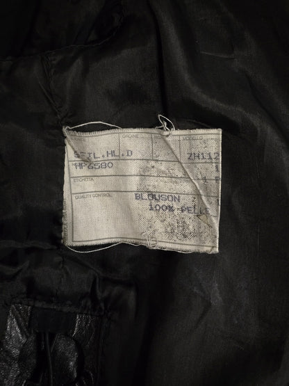 *SAMPLE* Helmut Lang SS01 Bungee Cord Cut Out Lambskin Leather Jacket