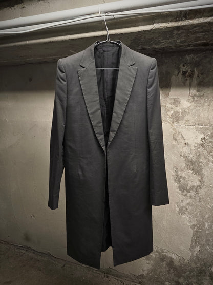 Carol Christian Poell SS00 Charcoal Grey Open-front Long Blazer