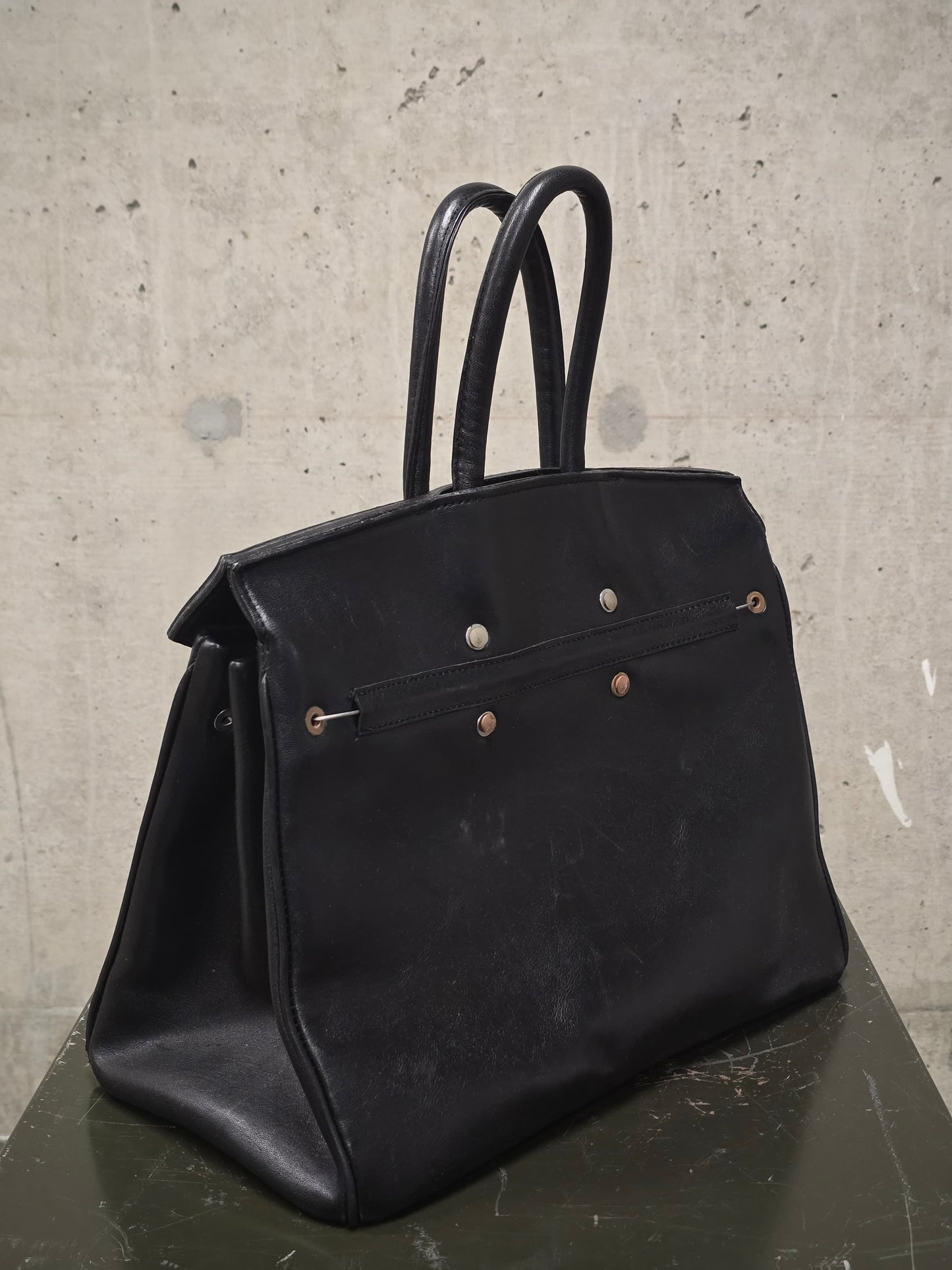 ierib SS22 Exclusive Smooth Horse + Marble Cordovan Leather 'Bark Bag #35'