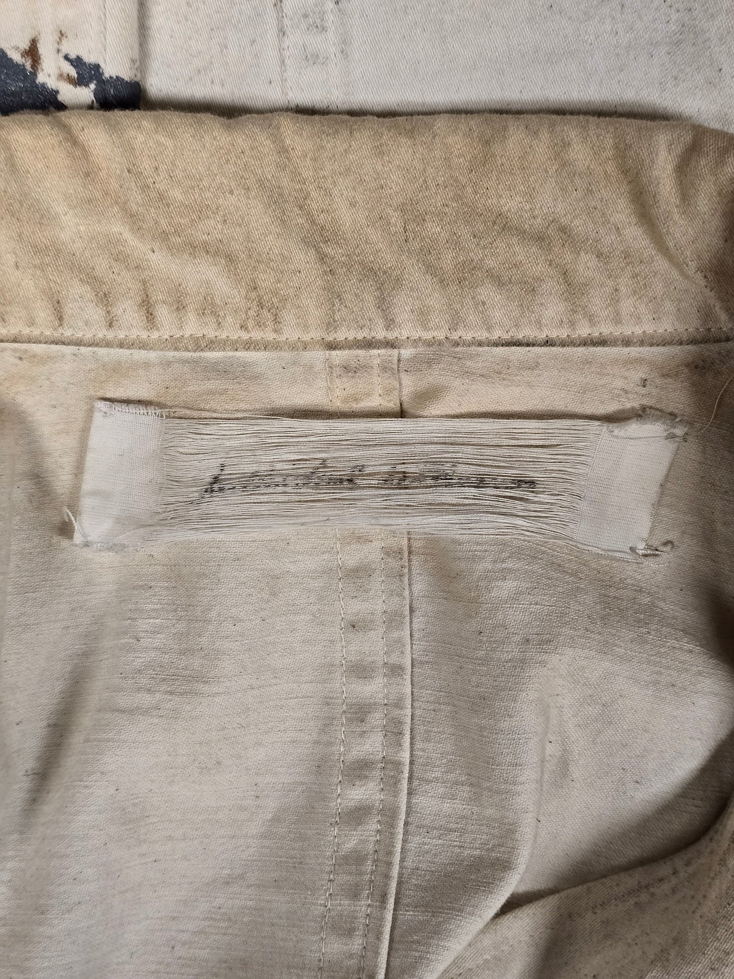 Individual Sentiments SS24 Hand Painted Slub Cotton Front Zip Blouson