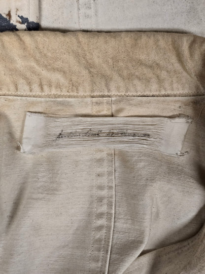 Individual Sentiments SS24 Hand Painted Slub Cotton Front Zip Blouson
