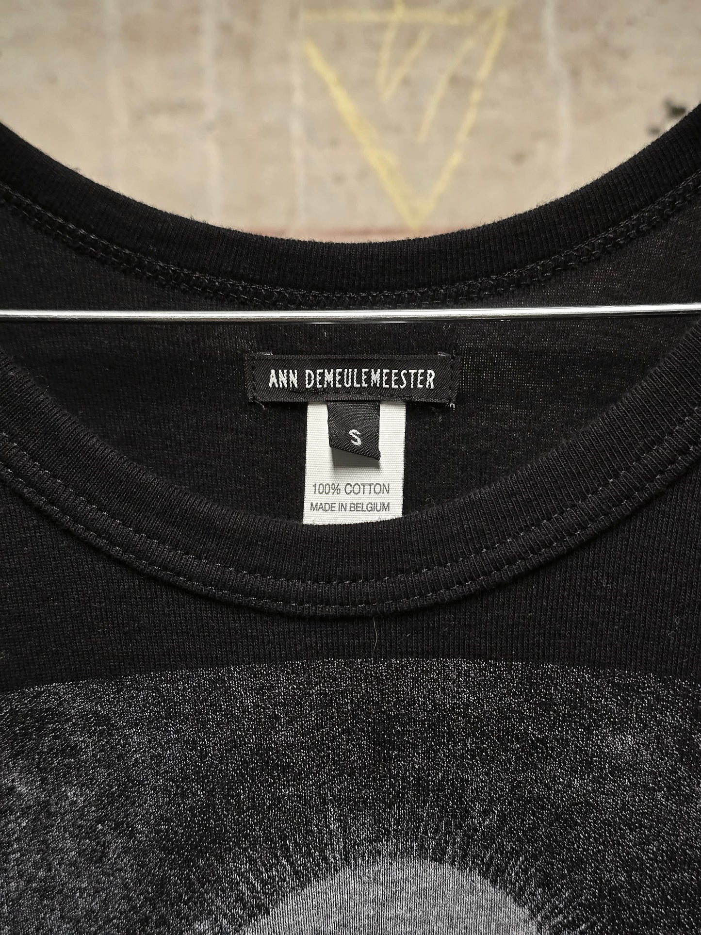 Ann Demeulemeester SS19 "The Eye, Like a Strange Balloon, Mounts Towards Infinity" Print Tank Top