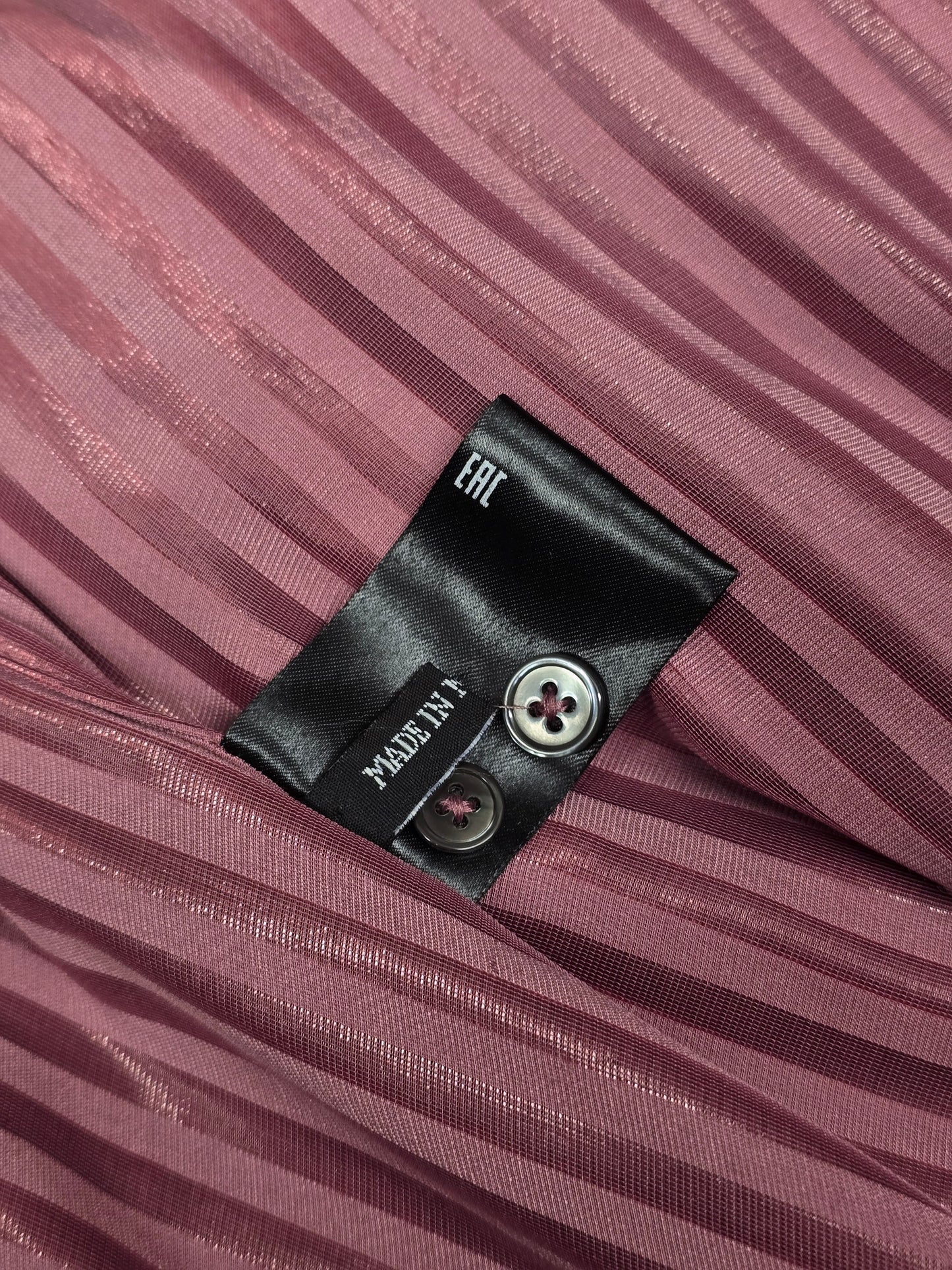 Ann Demeulemeester AW19 Metallic Pink “Harlot” Striped Velvet Shirt