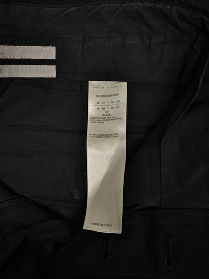 Rick Owens SS18 "DIRT" Drop-crotch Virgin Wool Wide Trousers detail | DRIEW GARMENTS