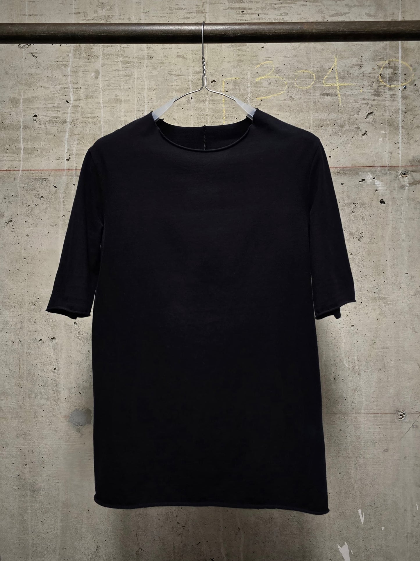 incarnation Anatomical Overlock Black Cotton Jersey T-shirt