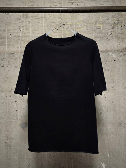 incarnation Anatomical Overlock Black Cotton Jersey T-shirt