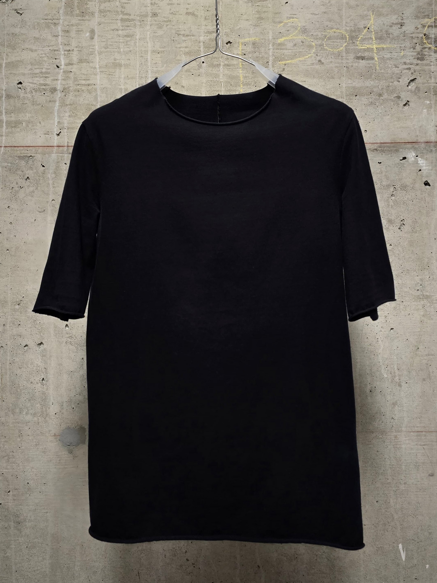 incarnation Anatomical Overlock Black Cotton Jersey T-shirt
