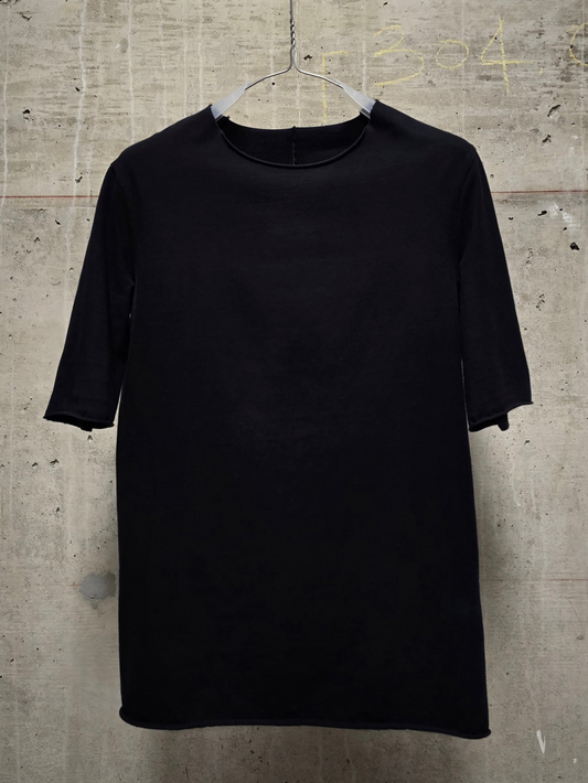 incarnation Anatomical Overlock Black Cotton Jersey T-shirt