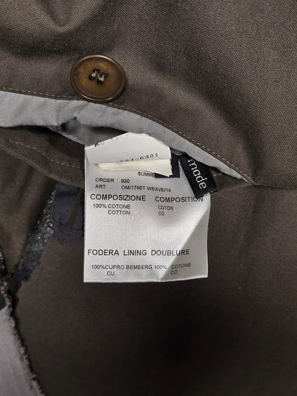 Carol Christian Poell SS03 'OM/1786T WEAVE/14' Dark Khaki Caban Coat