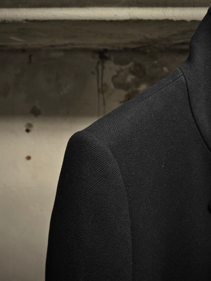 Carol Christian Poell AW01-02 "Public Freedom" High Neck Wool Coat detail | DRIEW GARMENTS