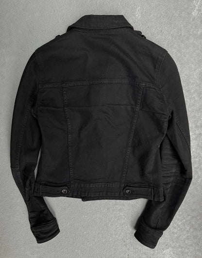 Black jacket on a gray background