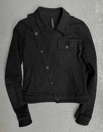 Black jacket on a gray background