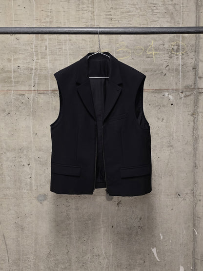 Number (N)ine Wool AW06 "NOIR" Four Leaf Clover Patch Double Layered Bomber Blazer