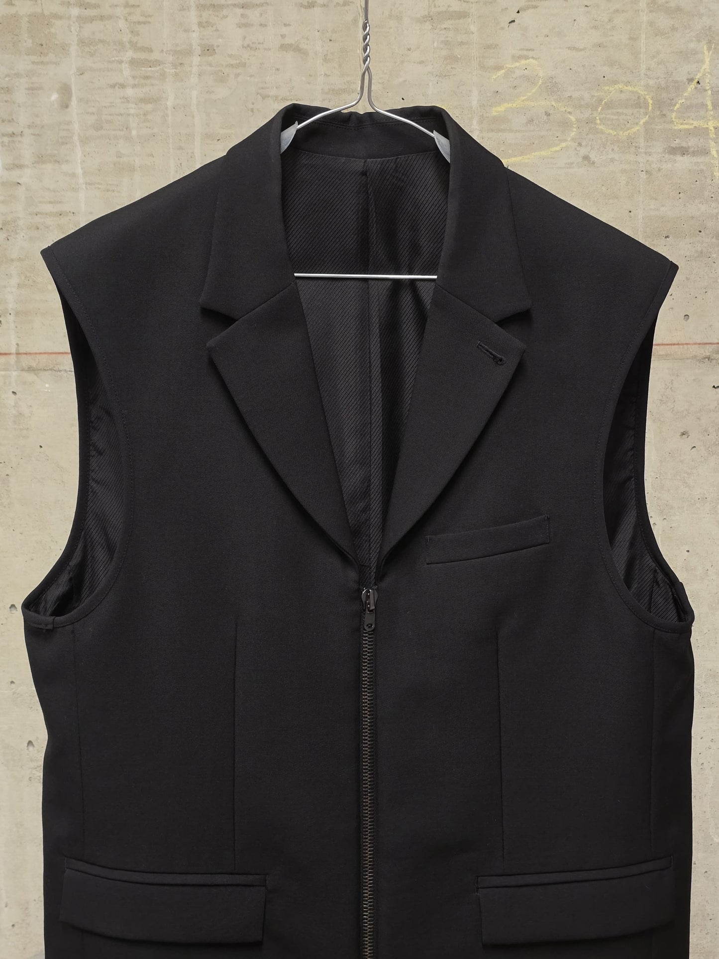 Number (N)ine Wool AW06 "NOIR" Four Leaf Clover Patch Double Layered Bomber Blazer