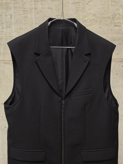 Number (N)ine Wool AW06 "NOIR" Four Leaf Clover Patch Double Layered Bomber Blazer