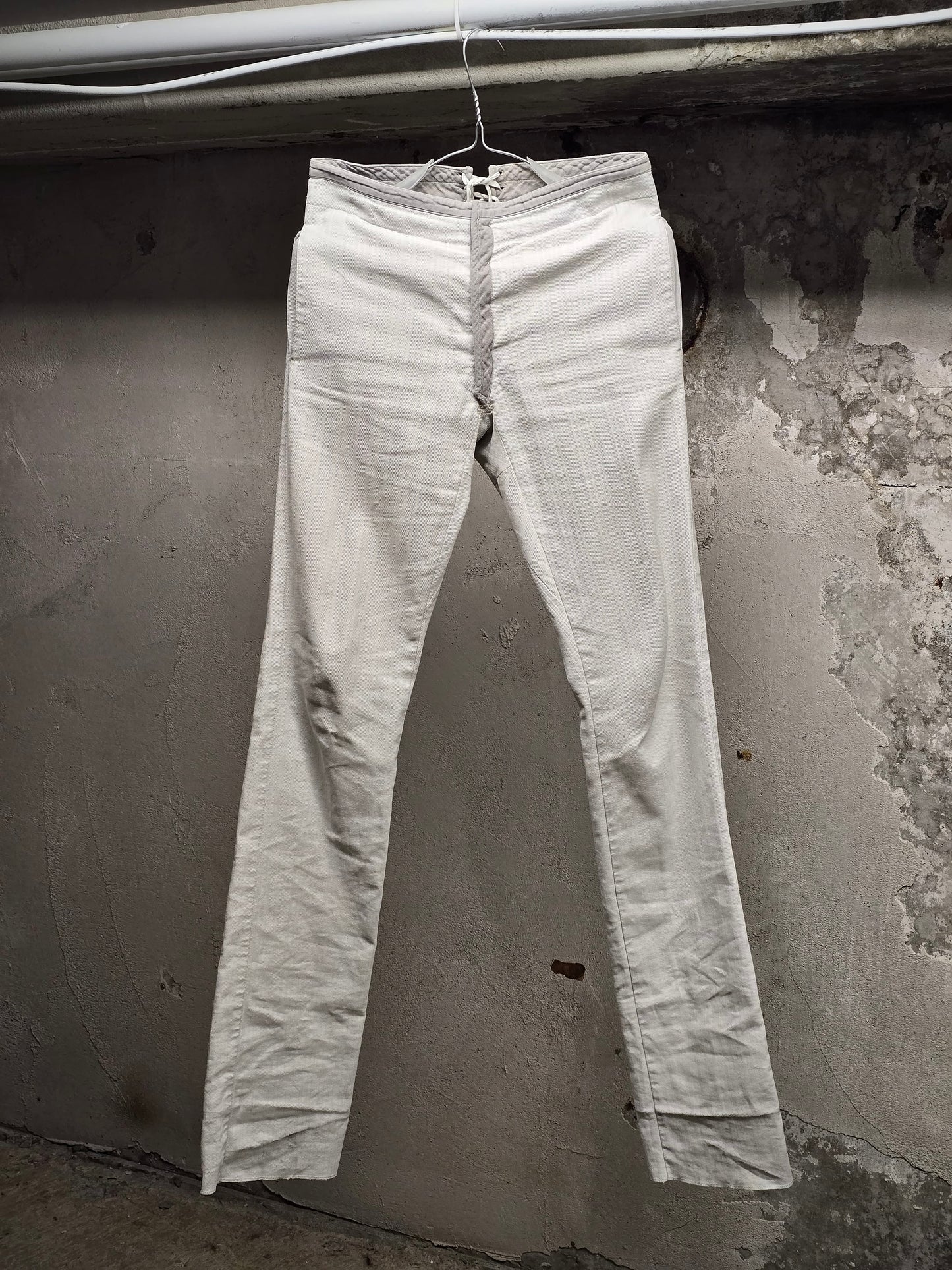 Carol Christian Poell SS02 "Traditional Escape" 'PM/1602MOVE' Corset Back Skinny Trousers