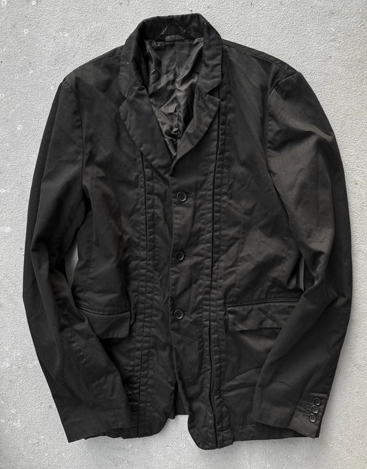 Black jacket on a gray background