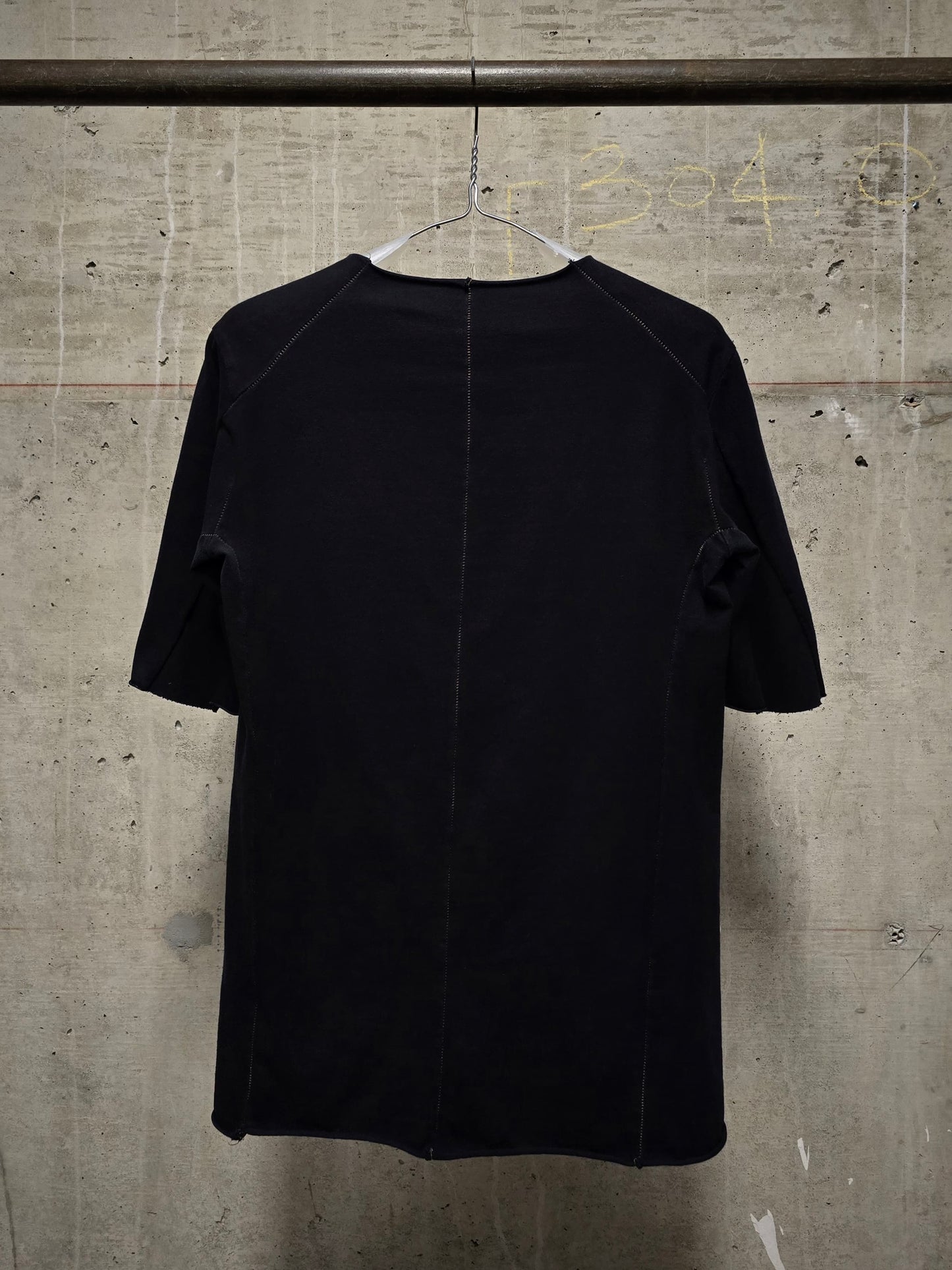 incarnation Anatomical Overlock Black Cotton Jersey T-shirt