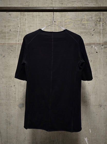 incarnation Anatomical Overlock Black Cotton Jersey T-shirt