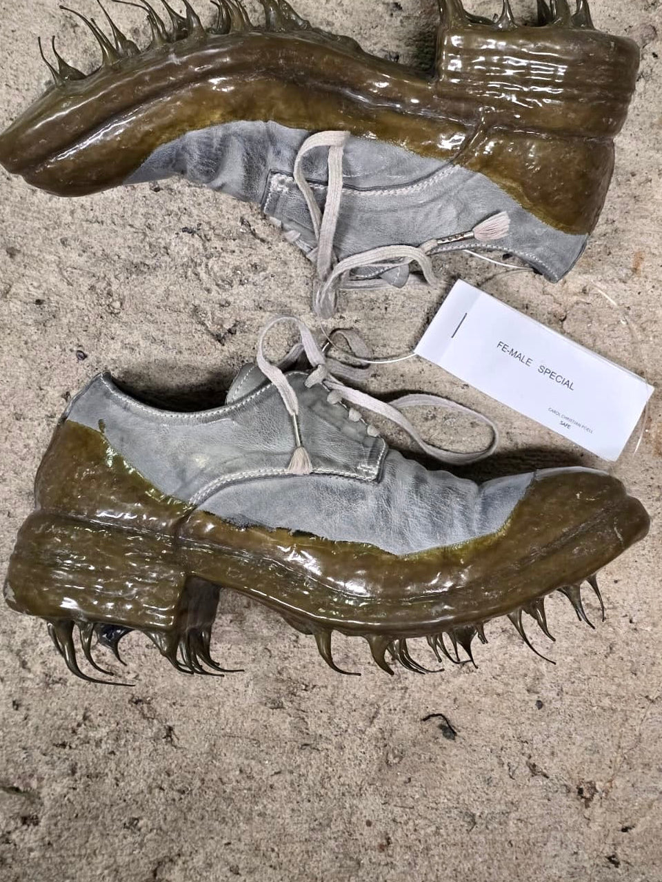 Carol Christian Poell 'AF/0900LR ROOMS-PTC/33' Object-dyed Kangaroo Leather Drip Derbies